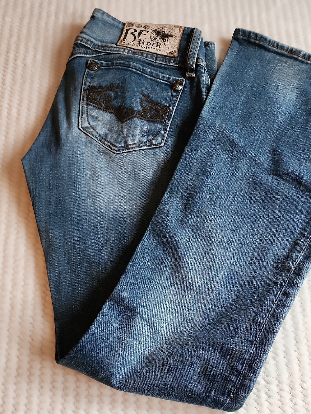 Be Rock For Express Los Angeles Wide Leg Blue Jeans